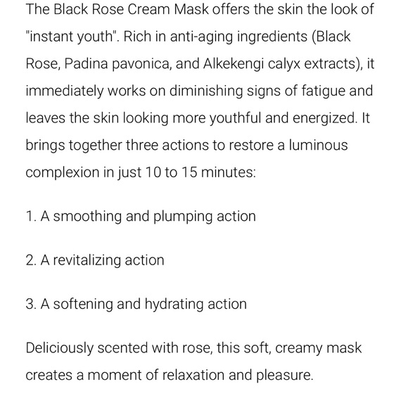 NWT Sisley Black Rose Cream Mask 60 ml/2 oz - Picture 7 of 7